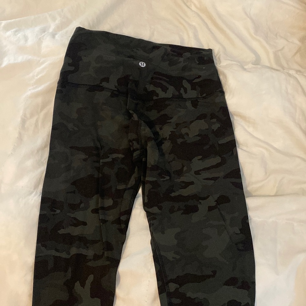 Lululemon green camo leggings